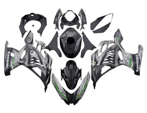 Kawasaki Ninja 400 Fairings (2018-2023) Gray Shark at KingsMotorcycleFairings.com