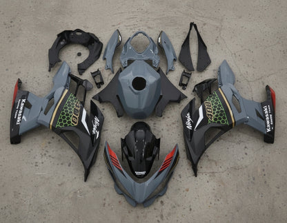 Kawasaki Ninja 400 Fairing kit (2018-2023) Gray, Black, Green, Gold at KingsMotorcycleFairings.com