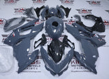 Kawasaki Ninja 400 Fairings (2018-2023) Gray, Faux Carbon Fiber at KingsMotorcycleFairings.com