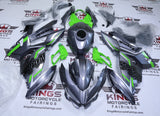 Kawasaki Ninja 400 Fairings (2018-2023) Gray, Green, Black at KingsMotorcycleFairings.com