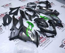 Kawasaki Ninja 400 Fairings (2018-2023) Gray, Green, Silver from KingsMotorcycleFairings.com