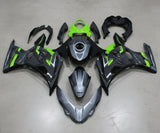 Kawasaki Ninja 400 Fairing kit (2018-2023) Gray, Green at KingsMotorcycleFairings.com