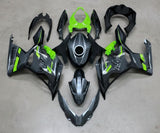 Kawasaki Ninja 400 Fairings (2018-2023) Gray, Green at KingsMotorcycleFairings.com