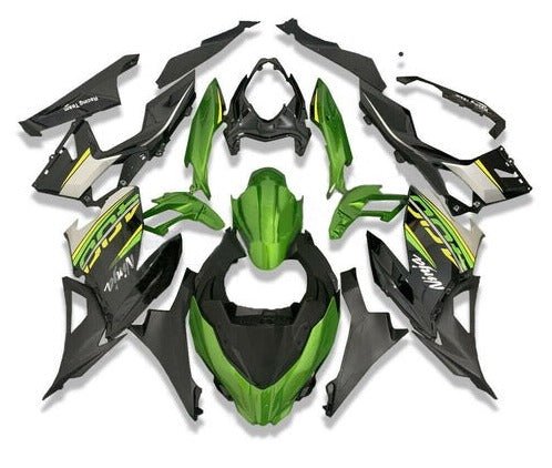 Kawasaki Ninja 400 Fairings (2018-2023) Green, Black, Yellow, Gray at KingsMotorcycleFairings.com