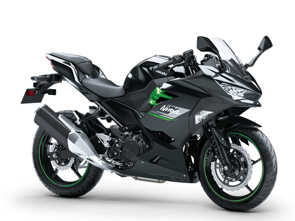 Kawasaki Ninja 400 Fairings (2018-2023) Matte Black, Green from KingsMotorcycleFairings.com