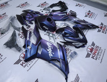 Kawasaki Ninja 400 Fairings (2018-2023) Matte Dark Blue, Purple Chameleon from KingsMotorcycleFairings.com