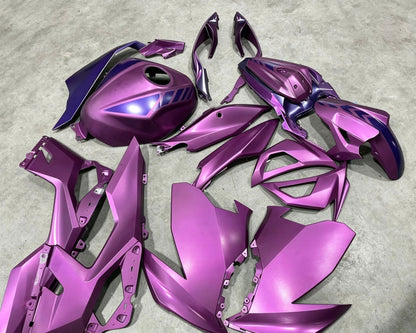 Kawasaki Ninja 400 Fairings (2018-2023) Matte Pink Magenta, Purple at KingsMotorcycleFairings.com