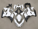Kawasaki Ninja 400 Fairings (2018-2023) Matte White, Matte Black at KingsMotorcycleFairings.com