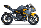 Kawasaki Ninja 400 Fairings (2018-2023) Nardo Gray, Yellow, Black at KingsMotorcycleFairings.com