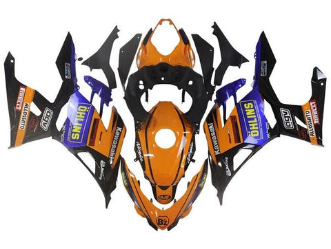 Kawasaki Ninja 400 Fairings (2018-2023) Orange, Black, Blue at KingsMotorcycleFairings.com