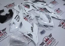 Kawasaki Ninja 400 Fairings (2018-2023) Pearl White, Black from KingsMotorcycleFairings.com
