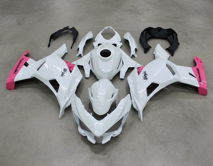 Kawasaki Ninja 400 Fairings (2018-2023) Pearl White, Pink at KingsMotorcycleFairings.com