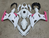 Kawasaki Ninja 400 Fairing kit (2018-2023) Pearl White, Pink at KingsMotorcycleFairings.com