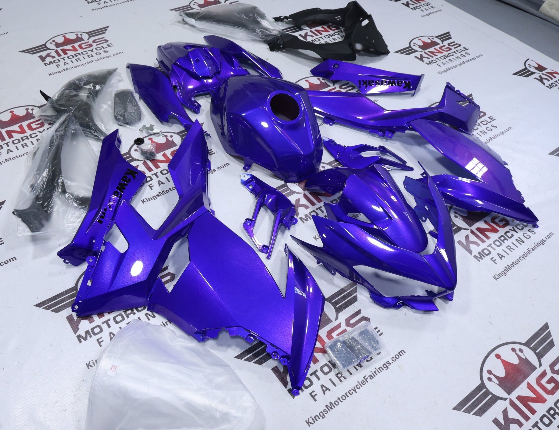 Kawasaki Ninja 400 Fairings (2018-2023) Purple Metallic at KingsMotorcycleFairings.com