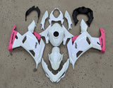 Kawasaki Ninja 400 Fairings (2018-2023) White, Pink at KingsMotorcycleFairings.com