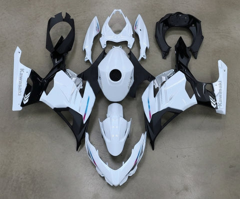 Kawasaki Ninja 400 Fairing set (2018-2023) White, Silver, Black at KingsMotorcycleFairings.com