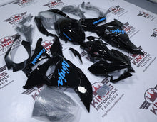 Kawasaki Ninja 500 Fairing Kit (2024-2025) Black, Sky Blue at KingsMotorcycleFairings.com