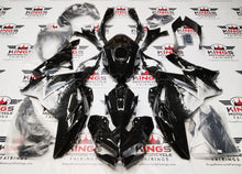 Kawasaki Ninja 500 Fairing Kit (2024-2025) Black, White Spray from KingsMotorcycleFairings.com