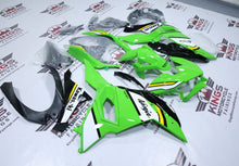 Kawasaki Ninja 500 Fairing Kit (2024-2025) Green, Black, White, Yellow Stripe at KingsMotorcycleFairings.com