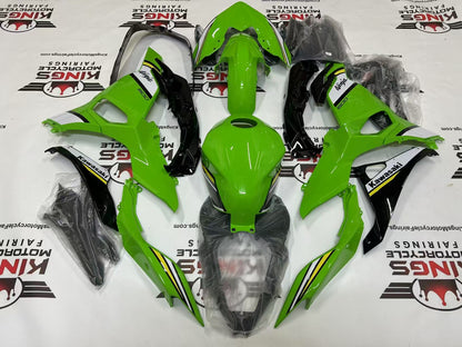 Kawasaki Ninja 500 Fairing Kit (2024-2025) Green, White, Yellow, Black at KingsMotorcycleFairings.com