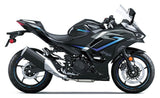 Kawasaki Ninja 500 Fairing Set (2024-2025) Black, Blue at KingsMotorcycleFairings.com