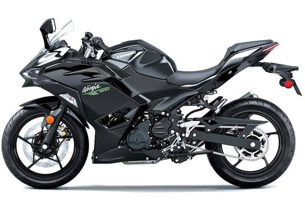 Kawasaki Ninja 500 Fairings (2024-2025) Black Gloss at KingsMotorcycleFairings.com