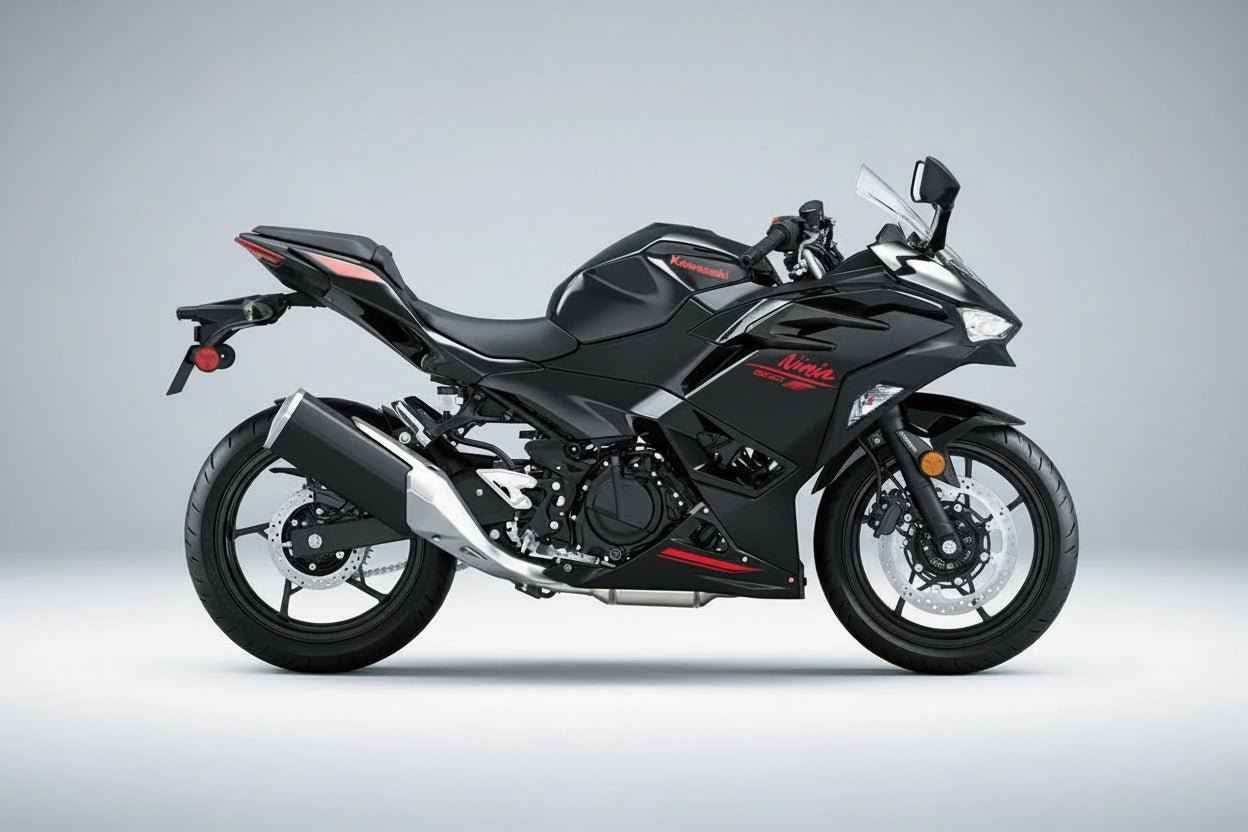 Kawasaki Ninja 500 Fairings (2024-2025) Black, Green, White from KingsMotorcycleFairings.com
