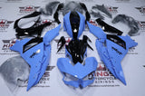 Kawasaki Ninja 500 Fairings (2024-2025) Blue, Black at KingsMotorcycleFairings.com