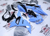 Kawasaki Ninja 500 Fairings (2024-2025) Blue, Black from KingsMotorcycleFairings.com