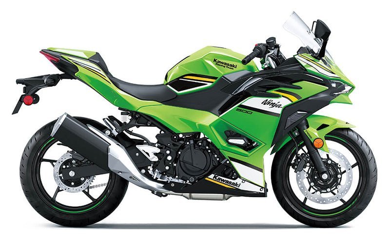 Kawasaki Ninja 500 Fairing Set (2024-2025) Green, White, Yellow, Black at KingsMotorcycleFairings.com