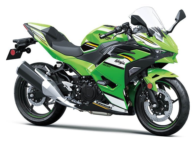 Kawasaki Ninja 500 Fairings (2024-2025) Green, White, Yellow, Black at KingsMotorcycleFairings.com