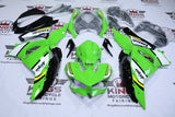 Kawasaki Ninja 500 Fairings (2024-2025) Green, White, Yellow at KingsMotorcycleFairings.com