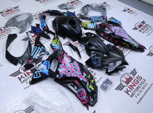 Kawasaki Ninja 500 Fairings (2024-2025) Matte Black Jinx Cartoon from KingsMotorcycleFairings.com