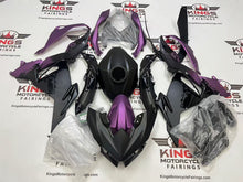 Kawasaki Ninja 500 Fairings (2024-2025) Matte Black, Matte Purple Spray from KingsMotorcycleFairings.com