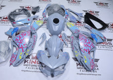 Kawasaki Ninja 500 Fairings (2024-2025) Matte Gray Graffiti Jinx from KingsMotorcycleFairings.com