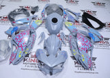 Kawasaki Ninja 500 Fairings (2024-2025) Matte Gray Graffiti Jinx from KingsMotorcycleFairings.com