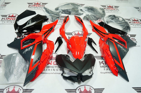 Kawasaki Ninja 500 Fairings (2024-2025) Red, Gray, Black at KingsMotorcycleFairings.com