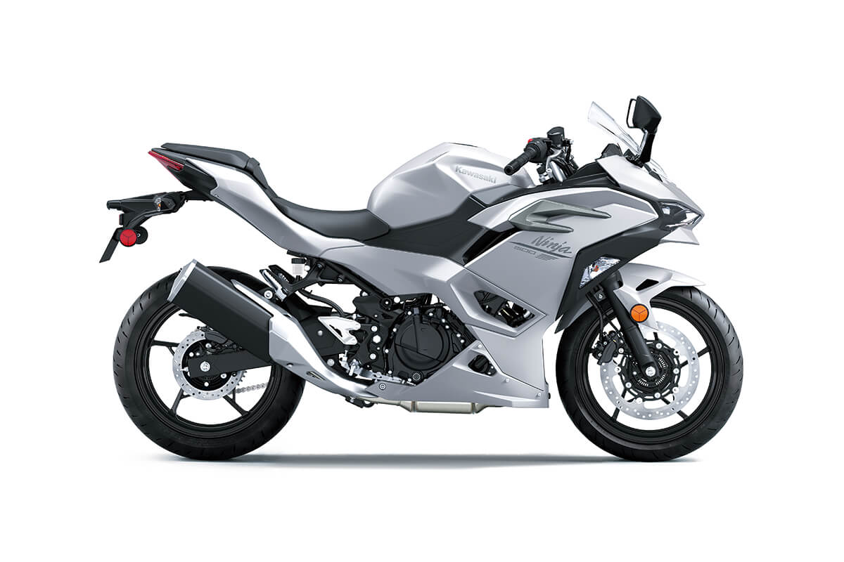 Kawasaki Ninja 500 Fairings (2024-2025) Silver Gloss from KingsMotorcycleFairings.com