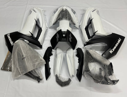Kawasaki Ninja 650 Fairing set (2012-2016) White, Matte Black at KingsMotorcycleFairings.com