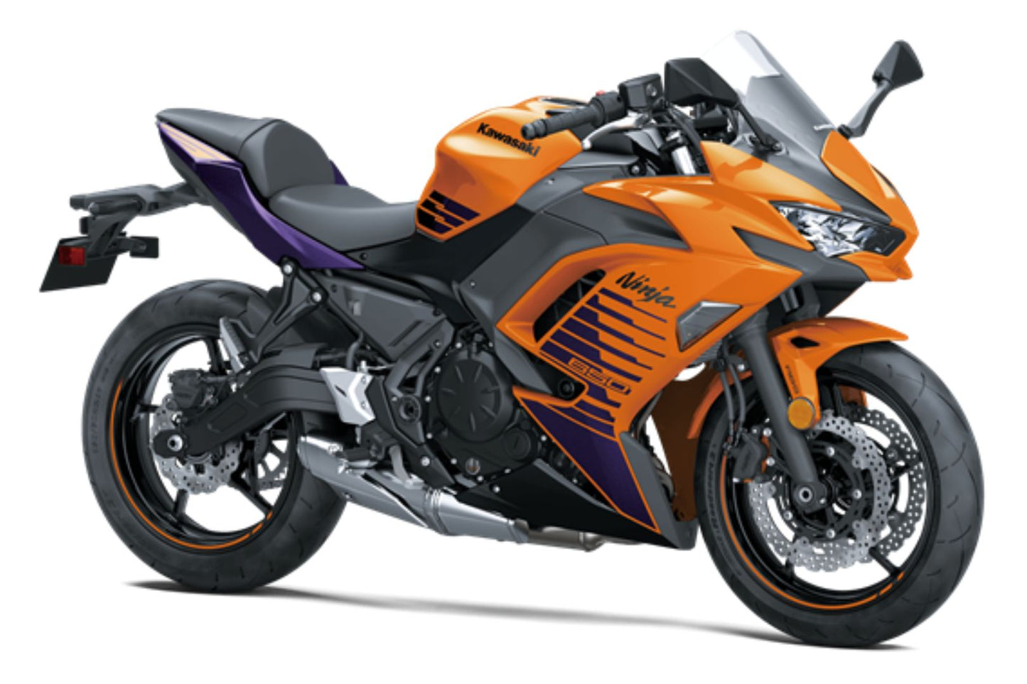 Kawasaki Ninja 650 Fairing Kit (2020-2025) Orange, Purple, Black at KingsMotorcycleFairings.com