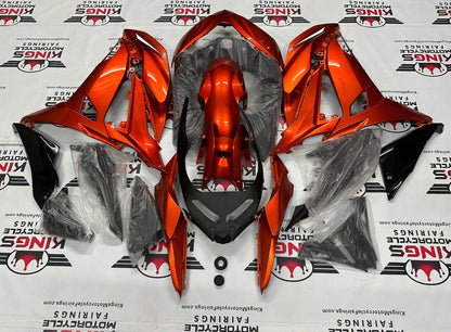 Kawasaki Ninja 650 Fairing kit (2017-2019) Orange, Black, Stripe at KingsMotorcycleFairings.com