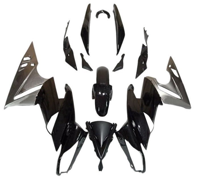 Kawasaki Ninja 650 Fairings (2009-2011) Black, Silver at KingsMotorcycleFairings.com