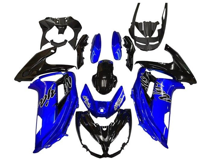 Kawasaki Ninja 650 Fairing Kit (2012-2016) Blue, Black at KingsMotorcycleFairings.com