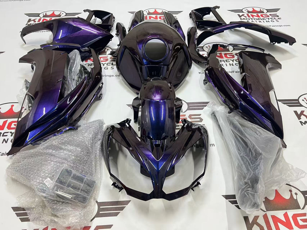 Kawasaki Ninja 650 Fairings (2012-2016) Chameleon Purple, Blue at KingsMotorcycleFairings.com