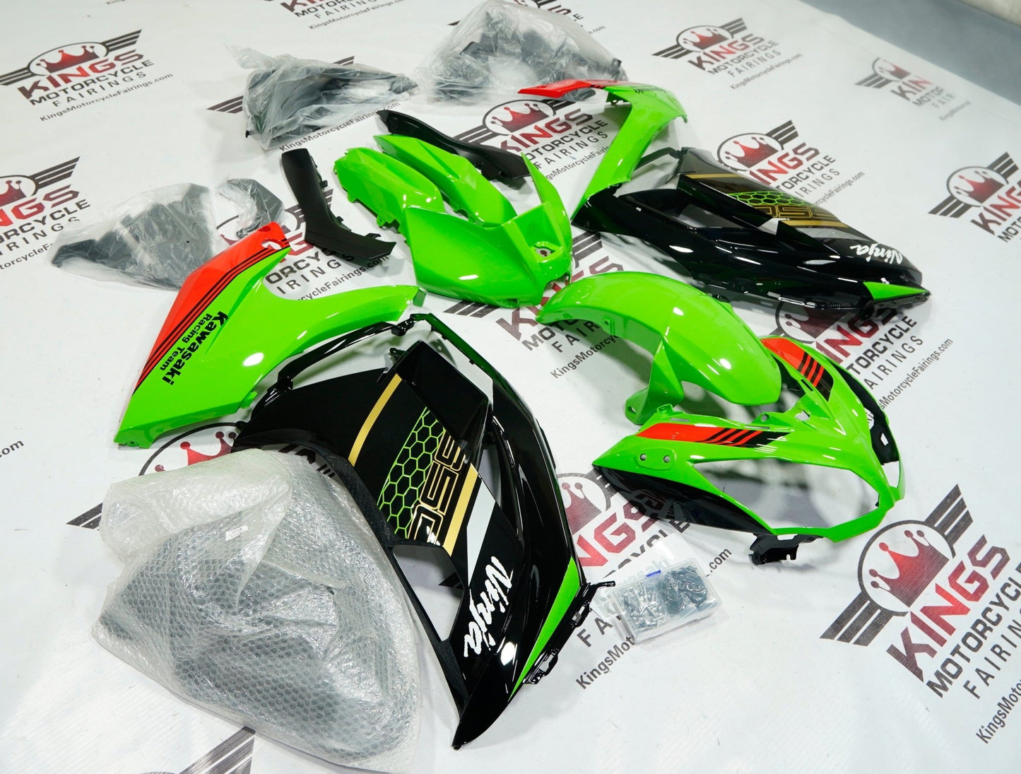 Kawasaki Ninja 650 Fairings (2012-2016) Green, Black, Gold, Red from KingsMotorcycleFairings.com