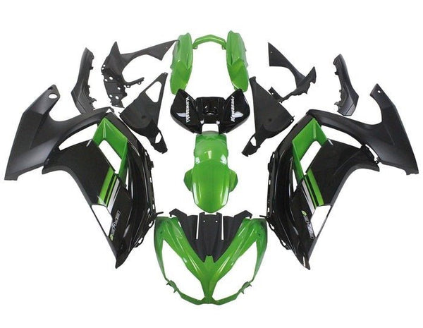 Kawasaki Ninja 650 Fairings (2012-2016) Green, Black, Gray at KingsMotorcycleFairings.com