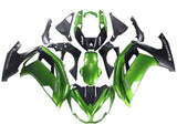 Kawasaki Ninja 650 Fairings (2012-2016) Green, Matte Black at KingsMotorcycleFairings.com