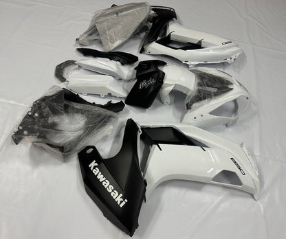 Kawasaki Ninja 650 Fairing kit (2012-2016) White, Matte Black at KingsMotorcycleFairings.com