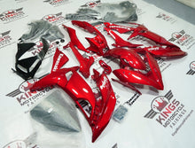 Kawasaki Ninja 650 Fairings (2017-2019) Candy Apple Red, White at KingsMotorcycleFairings.com