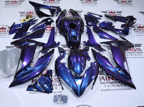 Kawasaki Ninja 650 Fairings (2017-2019) Chameleon Blue, Purple at KingsMotorcycleFairings.com